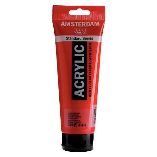Royal Talens Amsterdam Standard Series Acrylverf Tube 250 ml - Pyrrolerood 315