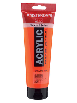 Amsterdam Acrylverf - 250 ml - Reflexoranje 257 Amsterdam Acrylverf - 250 ml - Reflexoranje 257