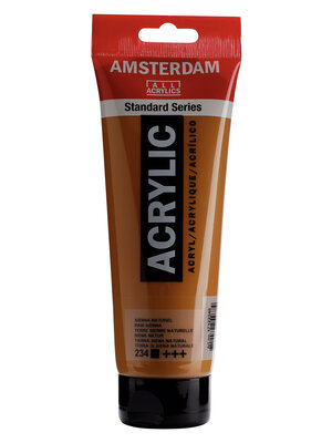 Royal Talens Amsterdam Standard Series Acrylverf Tube 250 ml - Sienna Naturel 234 Royal Talens Amsterdam Standard Series Acrylverf Tube 250 ml - Sienna Naturel 234