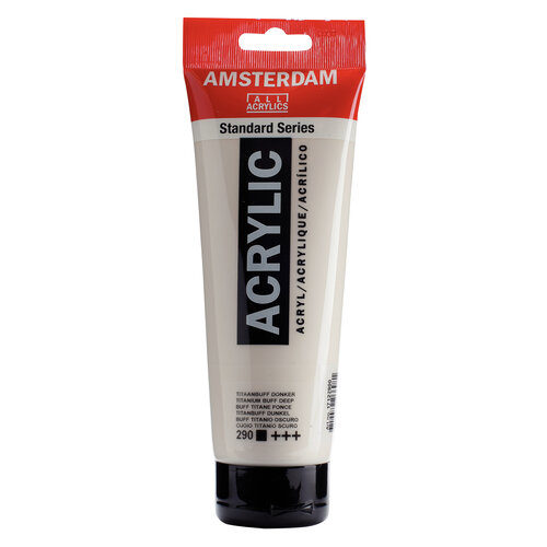 Royal Talens Amsterdam Standard Series Acrylverf Tube 250 ml - Titaanbuff Donker 290