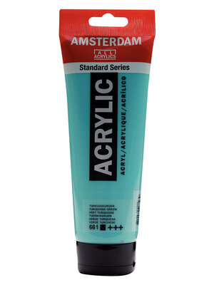 Royal Talens Amsterdam Standard Series Acrylverf Tube 250 ml - Turkooisgroen 661 Royal Talens Amsterdam Standard Series Acrylverf Tube 250 ml - Turkooisgroen 661