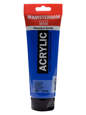 Royal Talens Amsterdam Standard Series Acrylverf Tube 250 ml - Ultramarijn 504 Royal Talens Amsterdam Standard Series Acrylverf Tube 250 ml - Ultramarijn 504