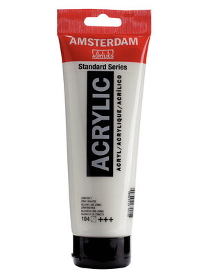 Amsterdam Acrylverf - 250 ml - Zinkwit 104 Amsterdam Acrylverf - 250 ml - Zinkwit 104