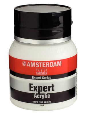 Royal Talens Amsterdam Expert Series Acrylverf Pot 400 ml - Zinkwit 104 Royal Talens Amsterdam Expert Series Acrylverf Pot 400 ml - Zinkwit 104