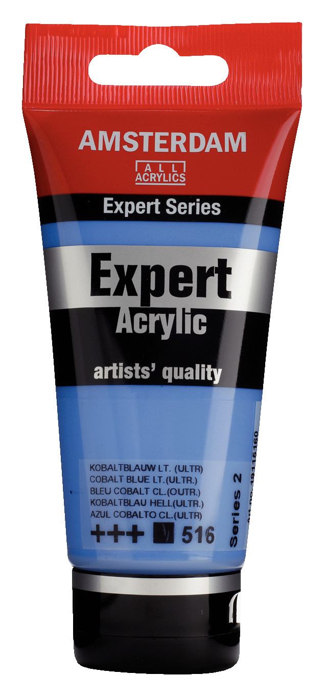 Royal Talens Amsterdam Expert Series Acrylverf Tube 75 ml - Kobaltblauw Licht (Ultramarijn) 516 afbeelding