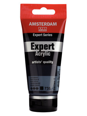 Royal Talens Amsterdam Expert Series Acrylverf Tube 75 ml - Oxydzwart 735