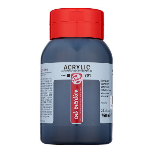 Royal Talens Talens Art Creation Acrylverf Pot 750 ml - Ivoorzwart 701
