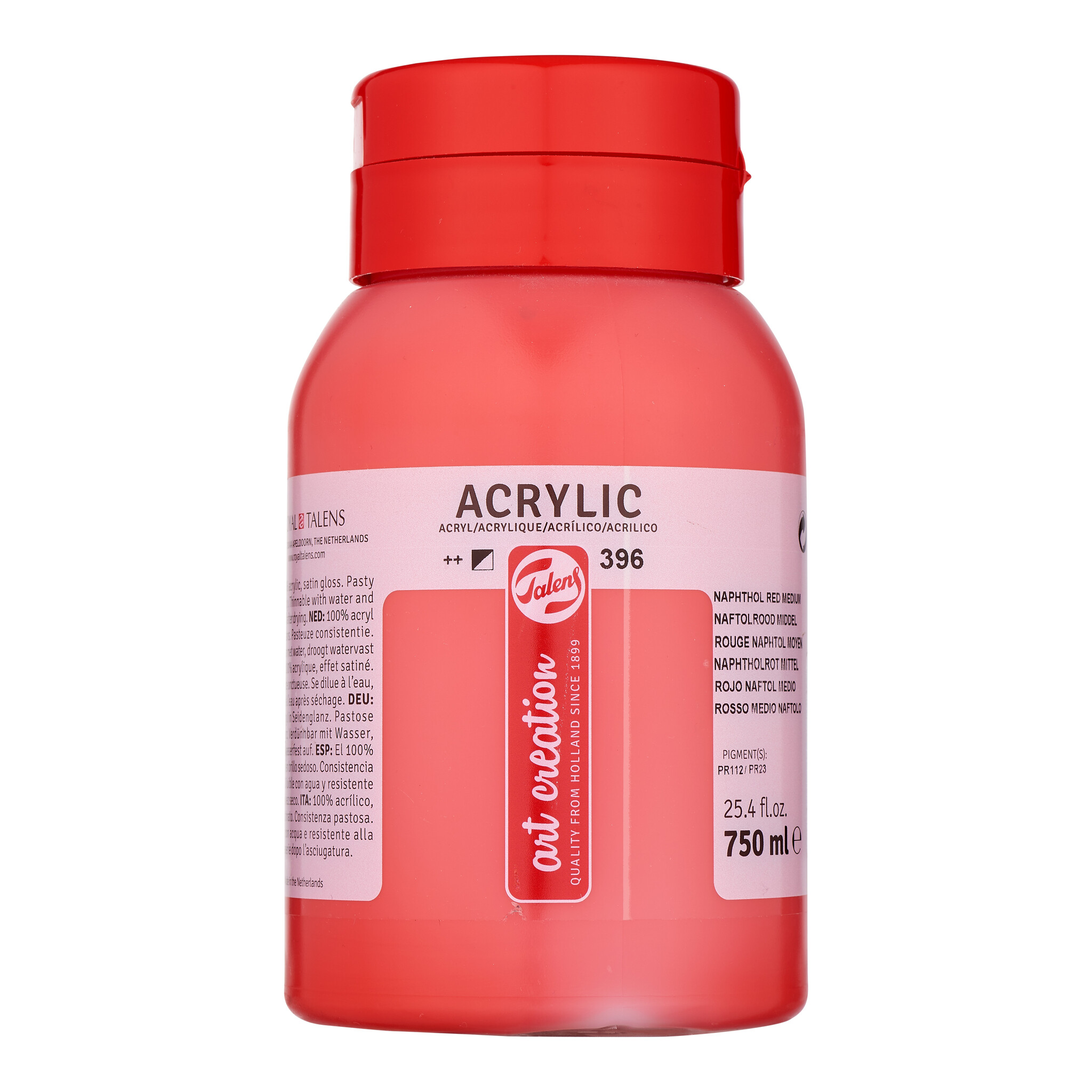 Royal Talens Talens Art Creation Acrylverf Pot 750 ml - Naftolrood Middel 396 afbeelding
