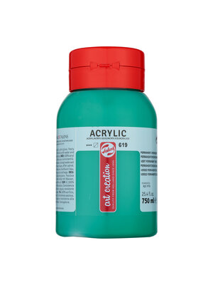 Royal Talens Talens Art Creation Acrylverf Pot 750 ml - Permanentgroen Donker 619