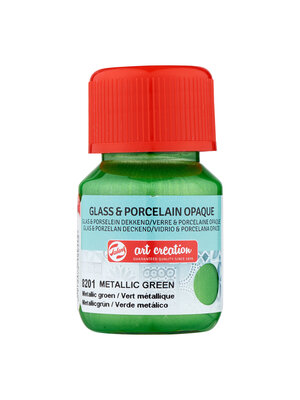 Talens Art Creation Glas & Porselein - 30 ml - Metallic Groen 8201 - Dekkend