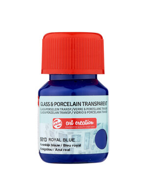 Royal Talens Talens Art Creation Glass & Porcelain Transparant Fles 30 ml - Koninklijk Blauw 5013