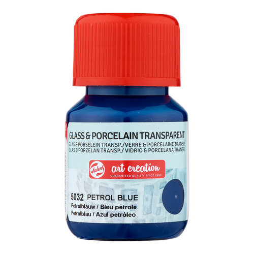 Royal Talens Talens Art Creation Glass & Porcelain Transparant Fles 30 ml - Petrolblauw 5032