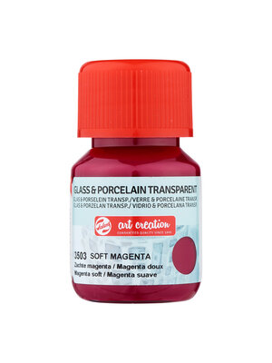 Talens Art Creation Glas & Porselein - 30 ml - Zachte Magenta 3503 - Transparant