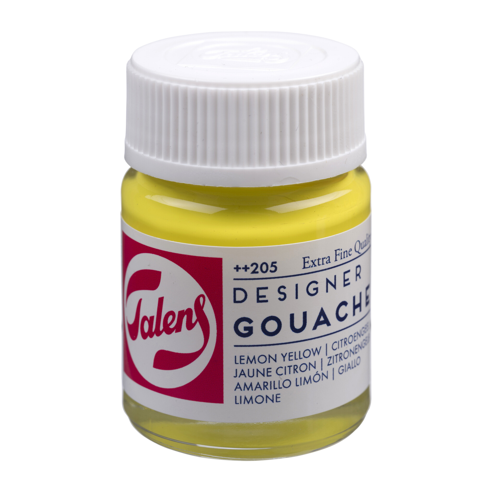 Talens Gouache Extra Fine Quality Fles 16 ml - Citroengeel (Primair) 205 afbeelding