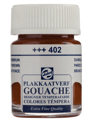 Talens Gouache Extra Fine Quality Fles 16 ml - Donkerbruin 402