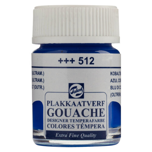Talens Gouache Extra Fine Quality Fles 16 ml - Kobaltblauw (Ultramarijn) 512
