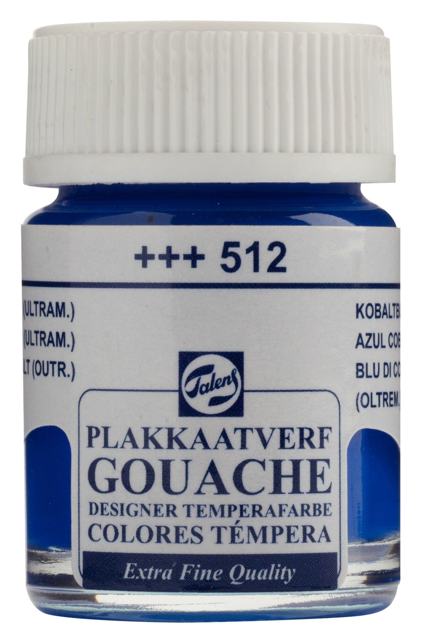 Talens Gouache Extra Fine Quality Fles 16 ml - Kobaltblauw (Ultramarijn) 512 afbeelding