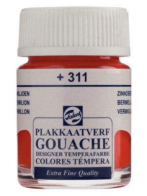 Talens Gouache Extra Fine Quality Fles 16 ml - Vermiljoen 311