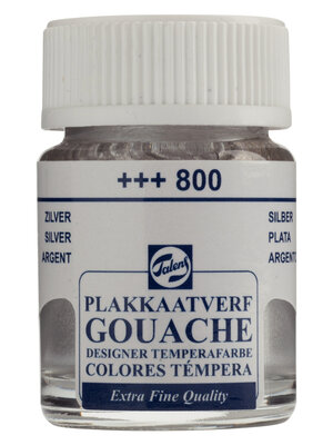 Talens Gouache Extra Fine Quality Fles 16 ml - Zilver 800