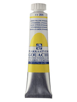 Talens Gouache Extra Fine Quality Tube 20 ml - Citroengeel (Primair) 205