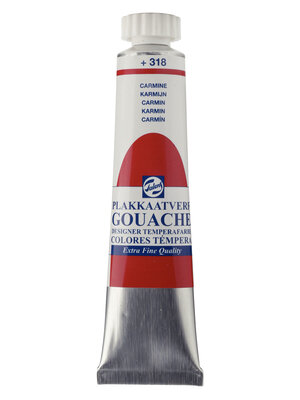 Talens Gouache Extra Fine Quality Tube 20 ml - Karmijn 318