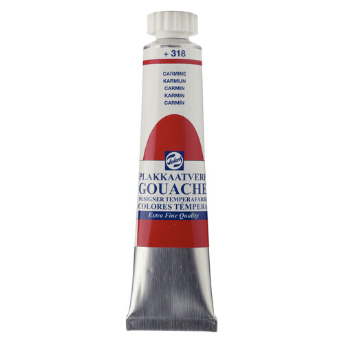 Talens Gouache Extra Fine Quality Tube 20 ml - Karmijn 318
