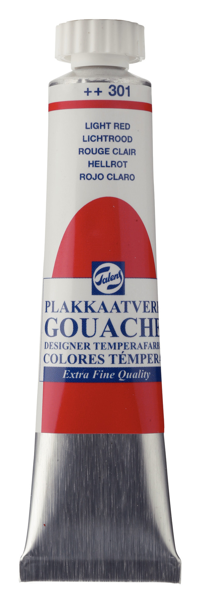 Talens Gouache Extra Fine Quality Tube 20 ml - Lichtrood 301 afbeelding