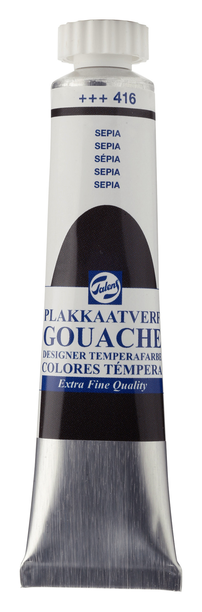 Talens Gouache Extra Fine Quality Tube 20 ml - Sepia 416 afbeelding