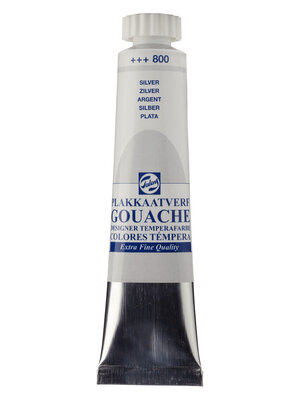 Talens Gouache Extra Fine - 20 ml - Zilver 800