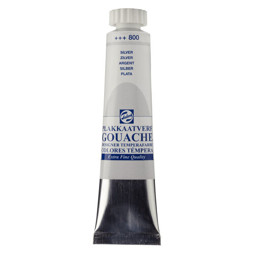 Talens Gouache Extra Fine Quality Tube 20 ml - Zilver 800