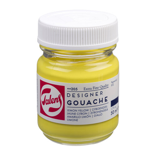 Talens Gouache Extra Fine Quality Fles 50 ml - Citroengeel (Primair) 205