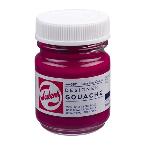 Talens Gouache Extra Fine Quality Fles 50 ml - Permanentroze (Magenta) 397
