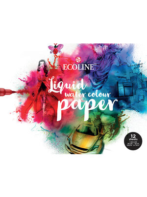 Ecoline Aquarelpapierblok - 24 x 32 cm - 290 g/m² - 12 vellen