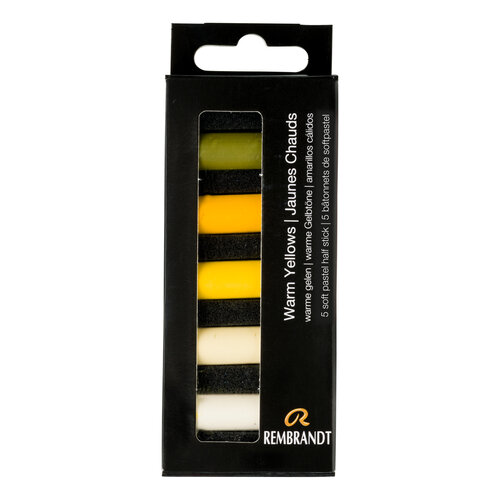 Rembrandt Soft pastel set Warme Gelen - 5 halve pastels