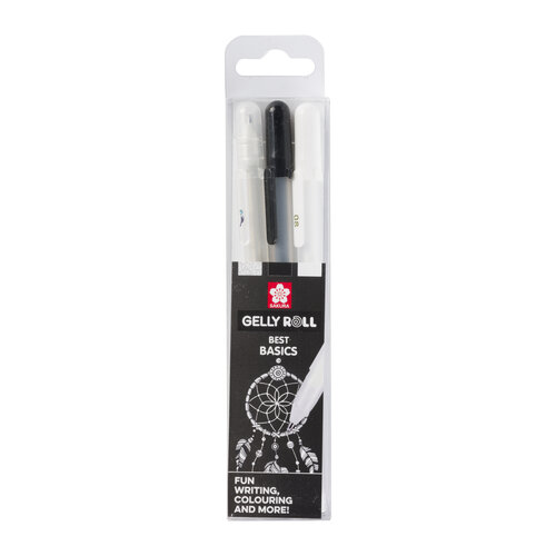 Sakura Gelly Roll Mixed Set - Clear Zwart Wit