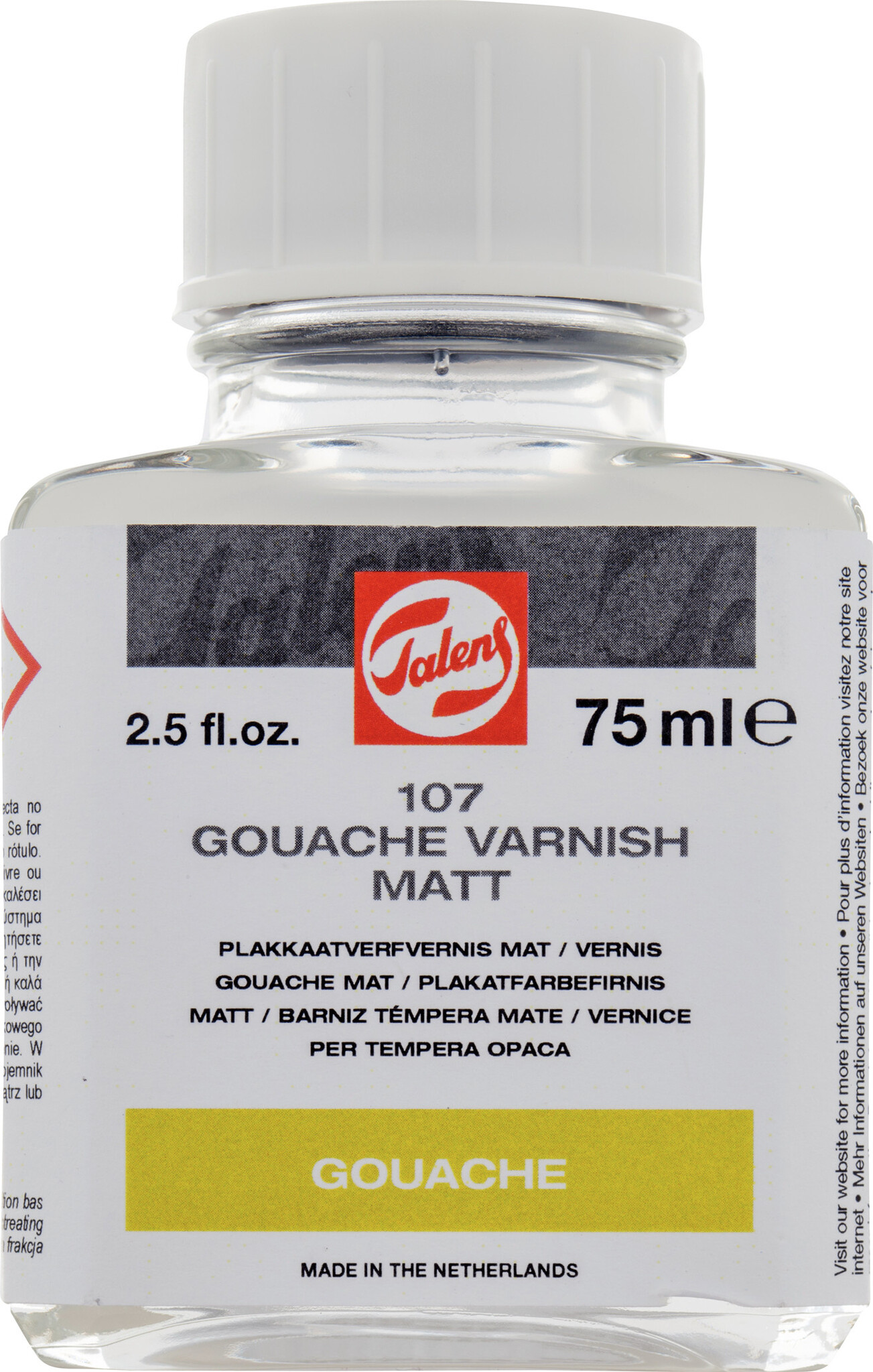Talens Plakkaatverfvernis Mat 107 - 75 ml afbeelding