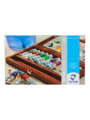 Van Gogh Aquarelverf Basis Kist - set 12 x 10 ml