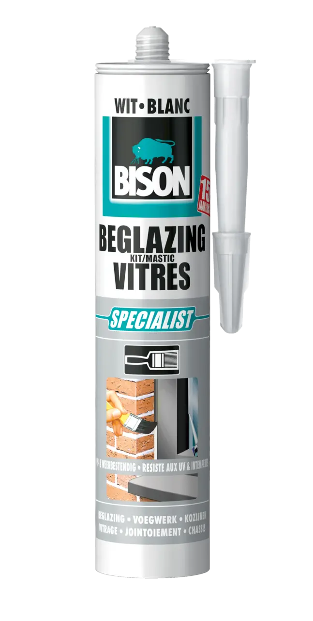 Bison Beglazingskit Wit afbeelding