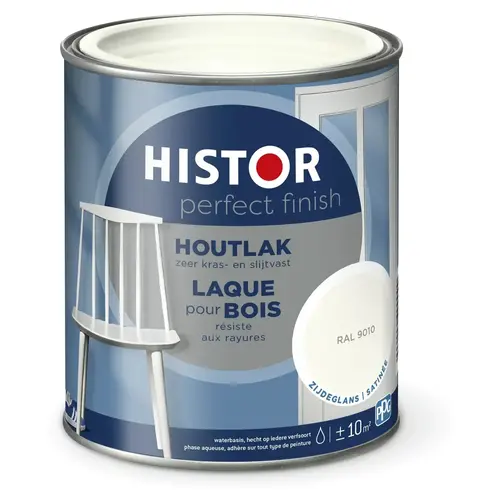 Histor Perfect Finish Houtlak Zijdeglans - RAL 9010