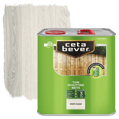Cetabever Schuttingbeits Mat - White Wash - 2,5 liter