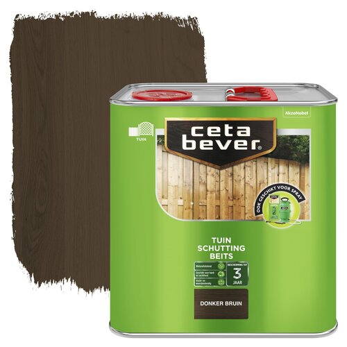 Cetabever Schuttingbeits Mat - Donker Bruin - 2,5 liter