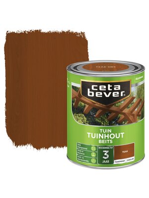 Cetabever Tuinhout Beits Transparant Zijdeglans - Teak