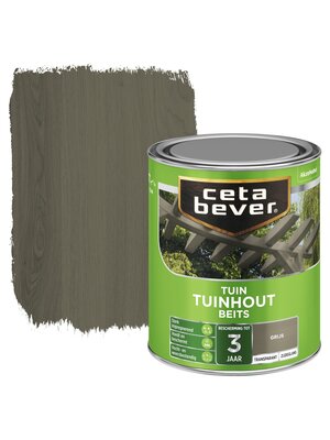Cetabever Tuinhout Beits Transparant Zijdeglans - Grijs