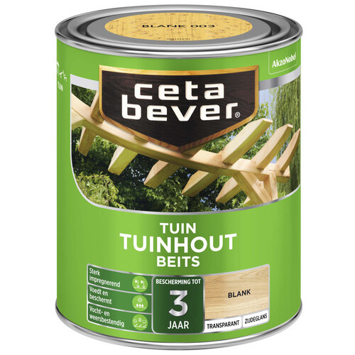 Cetabever Tuinhout Beits Transparant Zijdeglans - Blank