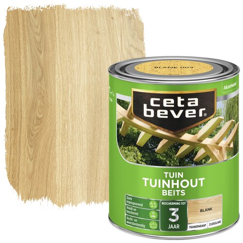Cetabever Tuinhout Beits Transparant Zijdeglans - Blank