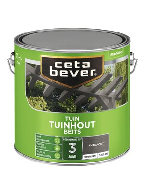 Cetabever Tuinhout Beits Transparant Zijdeglans - Antraciet