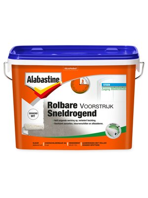 Alabastine Rolbare Voorstrijk Sneldrogend - Wit