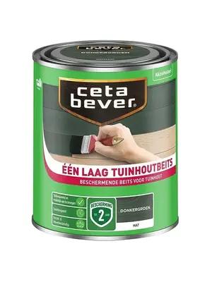 Cetabever Één laag Tuinhoutbeits - Donkergroen Cetabever Één laag Tuinhoutbeits - Donkergroen