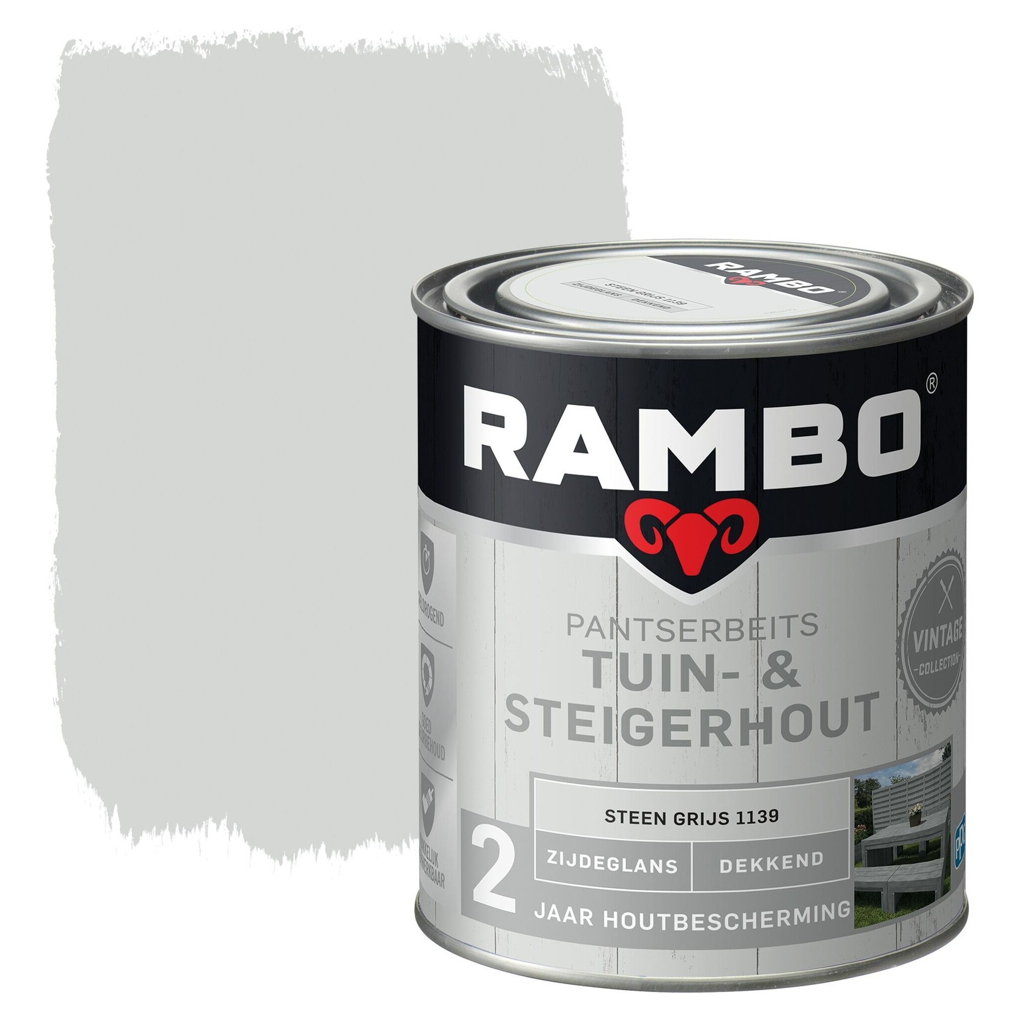 Rambo Tuin- & Steigerhout - Steen Grijs 1139 afbeelding
