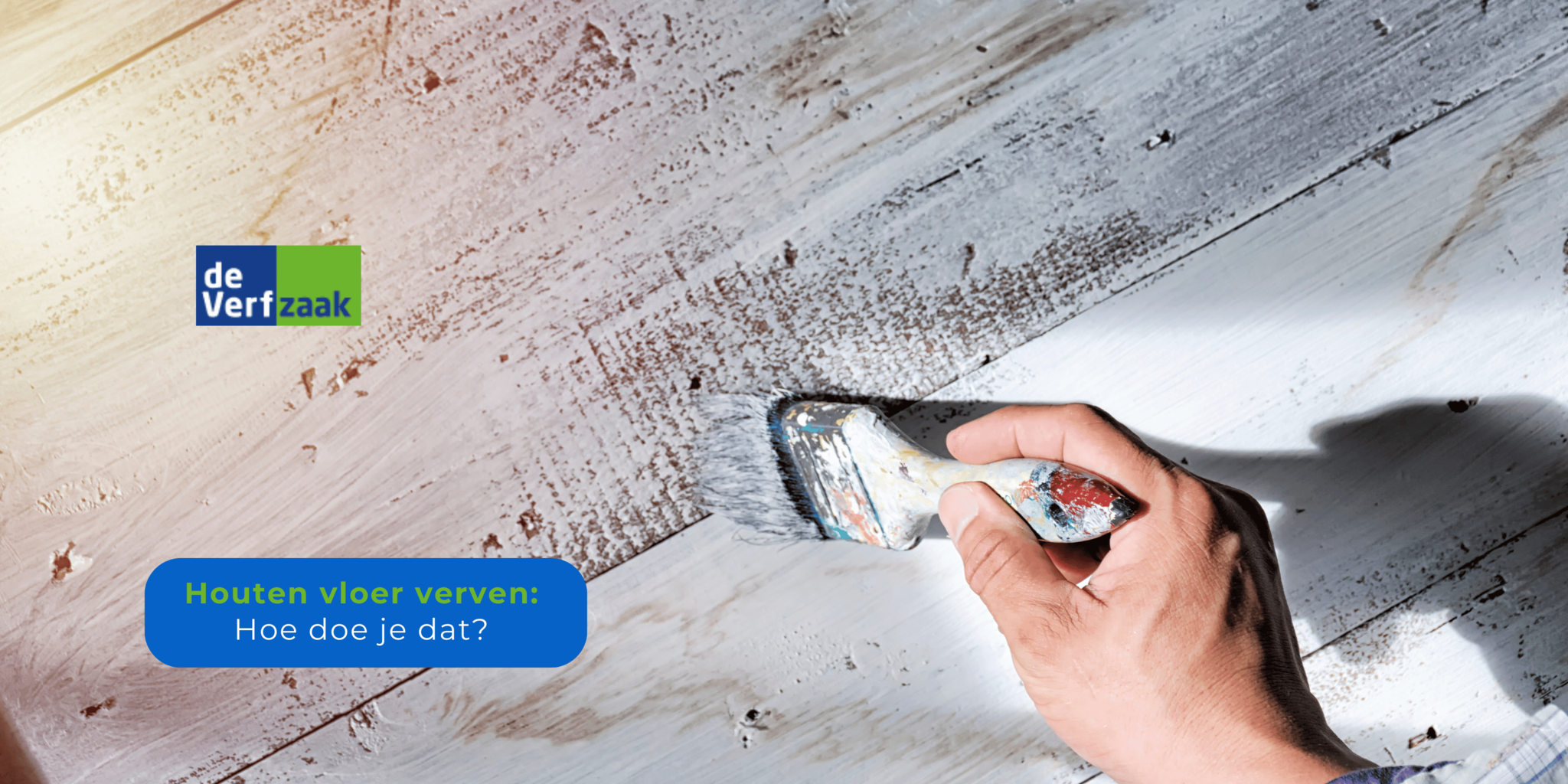 Houten vloer verven